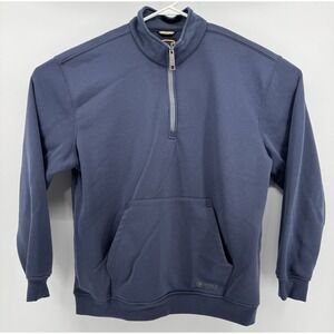 Noble Outfitters Fleece 1/4 Zip Men's Blue Jacket Size XL
